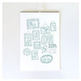 illustrated 2014 calendar by nicole stollery design