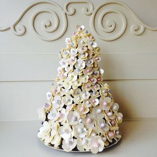 chocolate buttons and mini eggs wedding cake by sweet trees