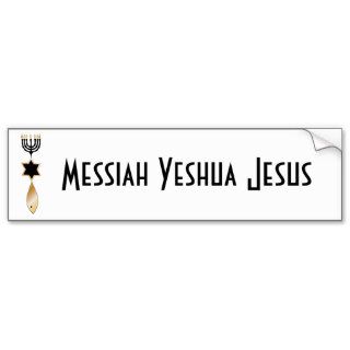 Messianic Judaism Christian Jewish Symbol Bumper Stickers