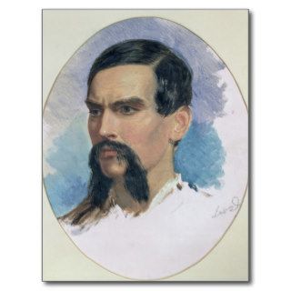 Portrait of Richard Burton, c.1861 Postcard