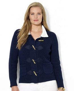 Lauren Ralph Lauren Plus Size Toggle Front Cardigan   Sweaters   Plus Sizes
