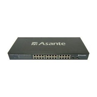UIC   ASANTE SWITCHES Asante FriendlyNET GX6 2400W Ethernet Switch<br>GX6 2400W 24PORT 10/100/1000MBS WEBSMART MGMT SWITCH<br>2 x SFP (mini GBIC)   24 x 10/100/1000Base T Computers & Accessories
