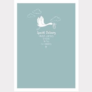 'special delivery' illustration print by nicole stollery design