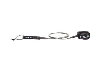 FCS 6' Competition Surfboard Leash   Graphite  Surfing Leashes  Sports & Outdoors
