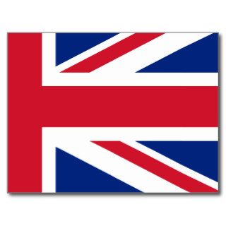Low Cost Union Jack Flag of Great Britain Postcard