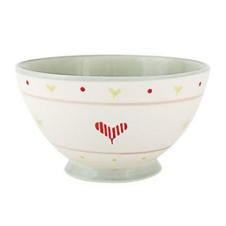 hand painted french bowl by susie watson designs