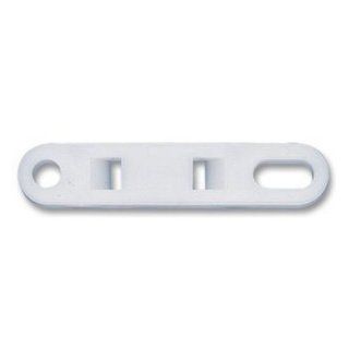 Panduit TP4H C Cable Tie Plate, Nylon 6.6, 1/4" Screw Mounting Method, Natural, 2.50" Hole Spacing Width, 0.20" Height, 0.62" Width, 3.08" Length (Pack of 100)