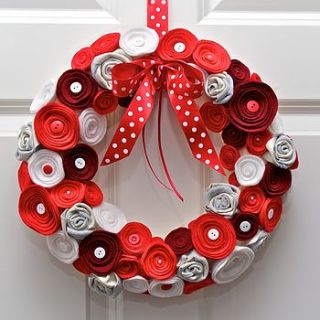 handmade floral wreath by shrinking violet