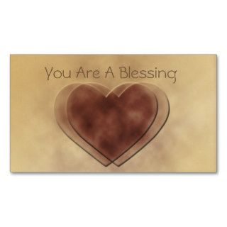 "You Are A Blessing" Love Notes Business Card Template