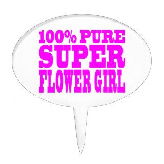 Flower Girls  Pink Super Flower Girl Cake Toppers