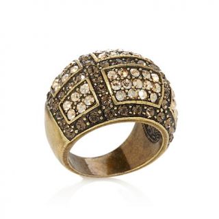 Heidi Daus "Crystallicious" Pavé Geometric Band Ring