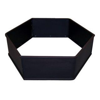28" Hexagon Portable Heavy Duty Fire Pit Ring  