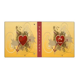 Heart Valentines Card Keeper Notebook Avery Binder