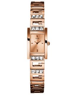 GUESS Watch, Womens Crystal Accent Rose Gold Tone Bracelet 22x19mm U0200L1   Watches   Jewelry & Watches