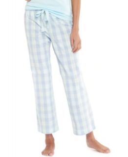 Nautica Short Sleeve Top and Poplin Pajama Pants   Lingerie   Women