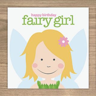 fairy birthday card by showler and showler