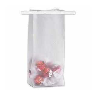 Clear Frosted Tin Tie Bags, 3 1/2 x 2 1/2 x 7 3/4"   Health And Personal Care