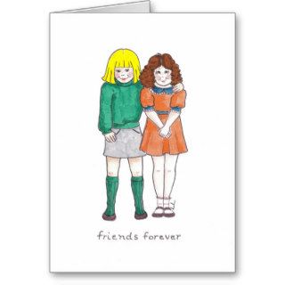 Friends forever greeting cards