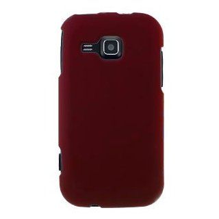 Samsung Galaxy Indulge (R910) Rubberized Hard Case   Red Cell Phones & Accessories