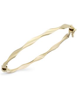 10k Gold Bracelet, Twist Bangle   Bracelets   Jewelry & Watches