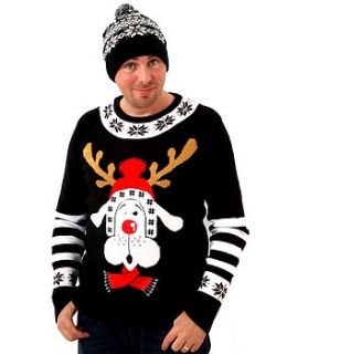 men's wally christmas jumper by christmas jumper company