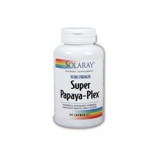 Ultra Strength Super Papaya Pl Solaray 90 Tabs Health & Personal Care