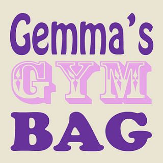 personalised children's gym & activities bag by sparks clothing