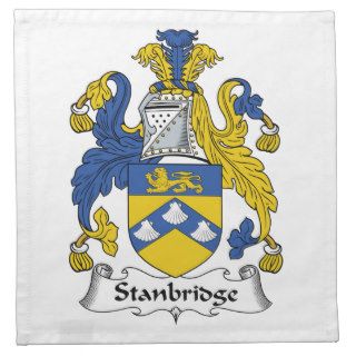 Stanbridge Family Crest Napkin