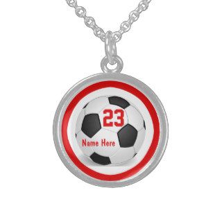 Soccer Necklaces with Number