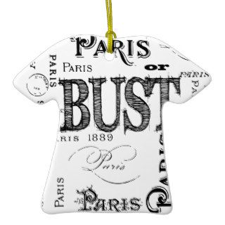 Paris France Gifts and Souvenirs Christmas Tree Ornaments