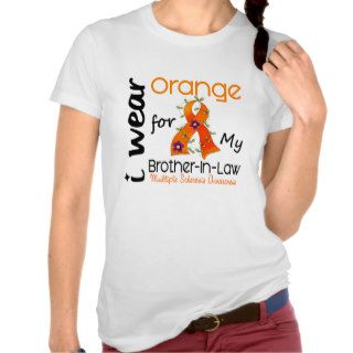 I Wear Orange 43 Brother In Law MS Multiple Sclero Tees