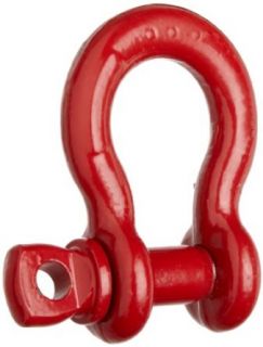 Crosby 1018482 Carbon Steel S 209 Screw Pin Anchor Shackle, Self Colored, 3 1/4 Ton Working Load Limit, 5/8" Size Pulling And Lifting Shackles
