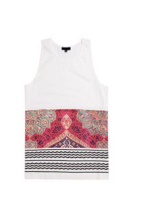 Mens Black Scale Tank Tops   Black Scale Holy Land Tank Top
