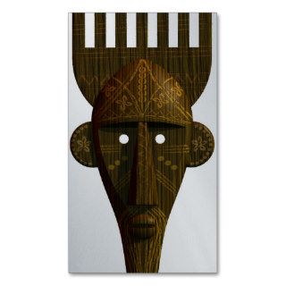 Ritual African Mask Business Card Templates