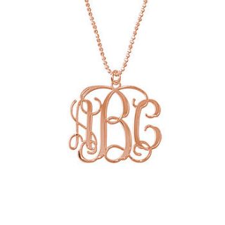 personalised monogram necklace by anna lou of london
