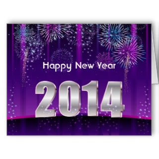 Greeting Card Happy New Year 2014