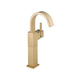 YOW  Vero Single Hole 1 Handle High Arc Bathroom Vessel Faucet In Champagne Bronze DELTA Faucet   Heating Vents  