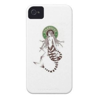 coffee mermaid Case Mate iPhone 4 cases