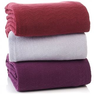 Concierge Collection Chevron Cotton Blanket
