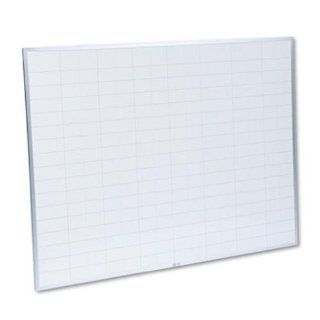 Magna Visual PBFGL6 Planning Board, 2 x 3 Grid, Porcelain on Steel, 48 x 36, Blue/White Computers & Accessories