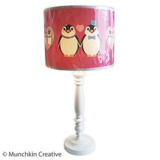 couple love penguins lampshade by munchkin creative