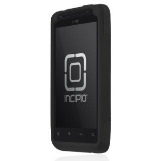 Incipio HT 205 HTC EVO Design 4G/Hero S SILICRYLIC Hard Shell Case with Silicone Core   1 Pack   Retail Packaging   Black/Black Cell Phones & Accessories