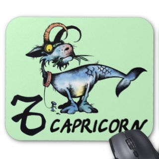 Capricorn Mouse Pad Cartoon Zodiac