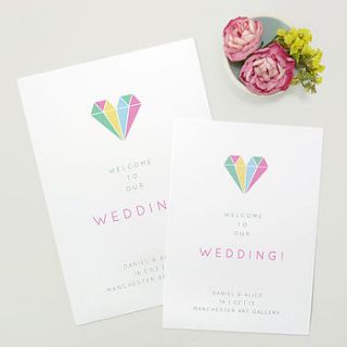 yay wedding programme by style & joy