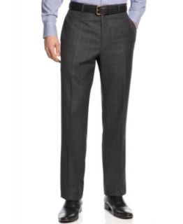 Tommy Hilfiger Suit Separates, Charcoal Windowpane Trim Fit   Suits & Suit Separates   Men