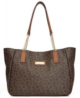 Calvin Klein Key Items Monogram Tote   Handbags & Accessories