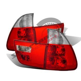 2000 2001 2002 2003 2004 2005 BMW X5 TAIL LIGHT RED/CLEAR Automotive