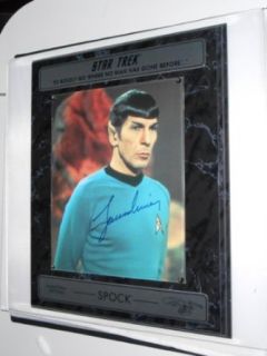STAR TREK SPOCK LIMITED EDITION 207/2500 COLLECTIBLE PHOTO PLAQUE Entertainment Collectibles
