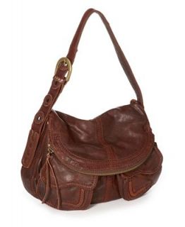 Lucky Brand Handbag, Foldover Pocket Leather Bag   Handbags & Accessories