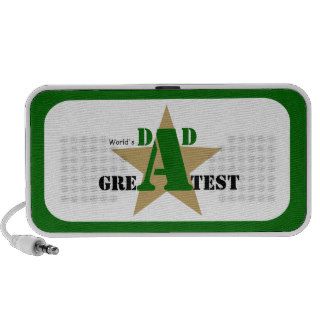 Golden star World’s Greatest Dad black green  Speakers